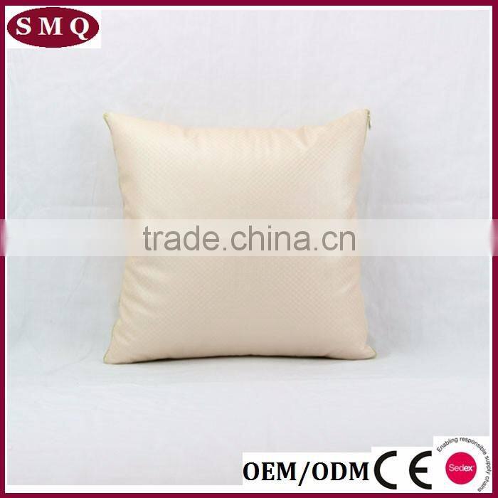 2017 hot sale leather sofa seat jute cushion covers