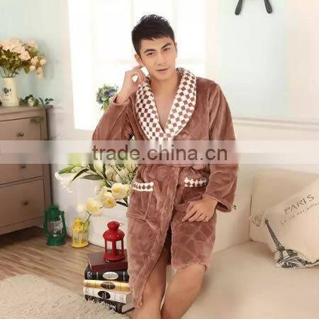 2015 Wholesale Mink Cashmere Men Robe