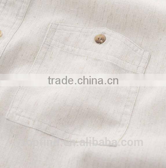 100% linen brand best-selling shirt fit short sleeve man shirt