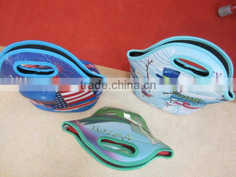 GR-W0173 high quality cheap neoprene fashion lunch bag