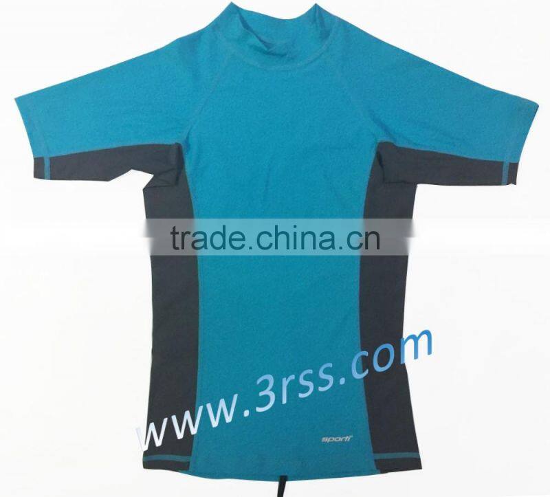 Women heat stransfer logo print rash guard(Clariant)