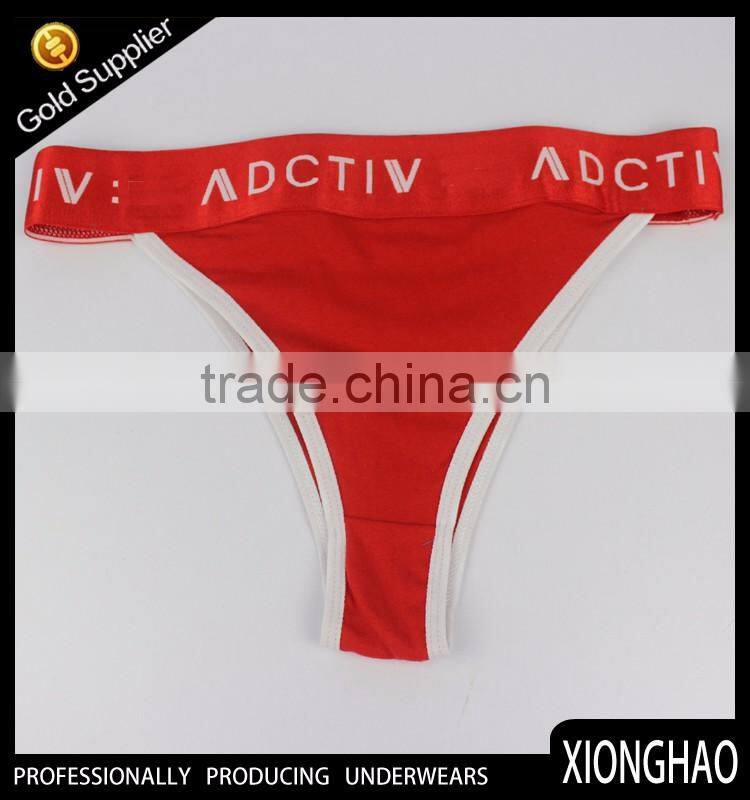 Professionally OEM Sexy cotton sport underwear with customer's name brand