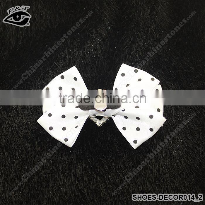 Bowknot Design Ornaments for Ladies Shoes Fabric Bow Accessories for Women Shoes