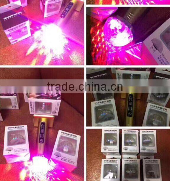 Mini USB Colorful Neon USB Inch Interface Voice Control Color Flashing Rhythm Rhythm Color Light LED