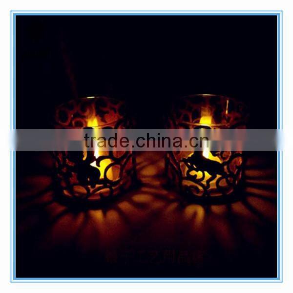 wholesale round christmas shape candlestick holder