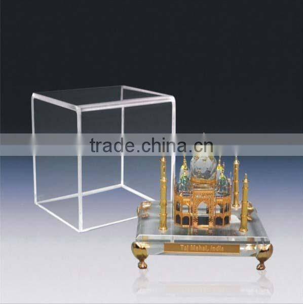 High Quality K9 crystal Taj Mahal model with 24k gold plating metal JC0002