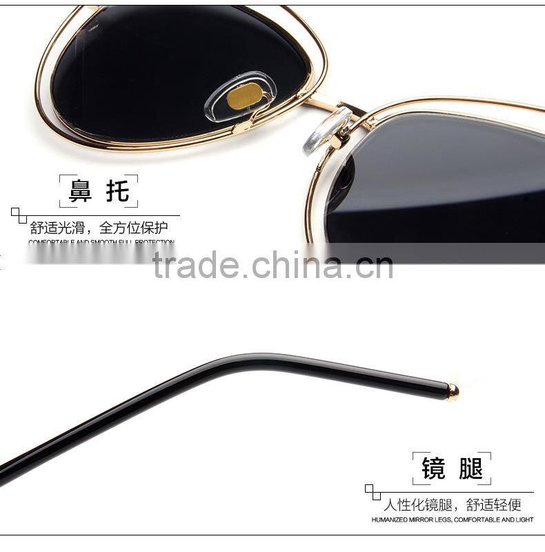 Fashion Metal UV proof eagle eye steampunk sunglass