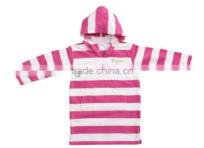 100% cotton Terry Towelling Velour hooded beach robe