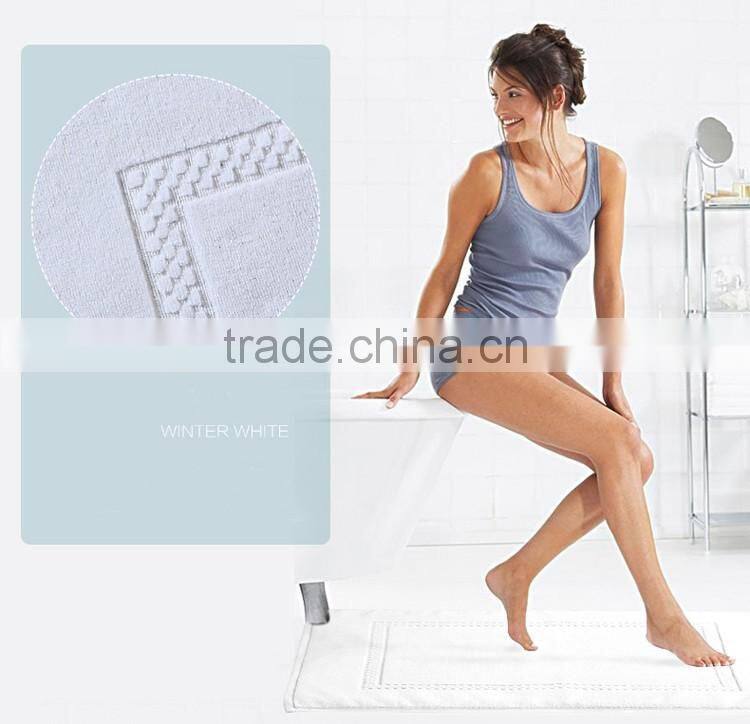 80*50cm size thick 100% Cotton Custom bath foot towel