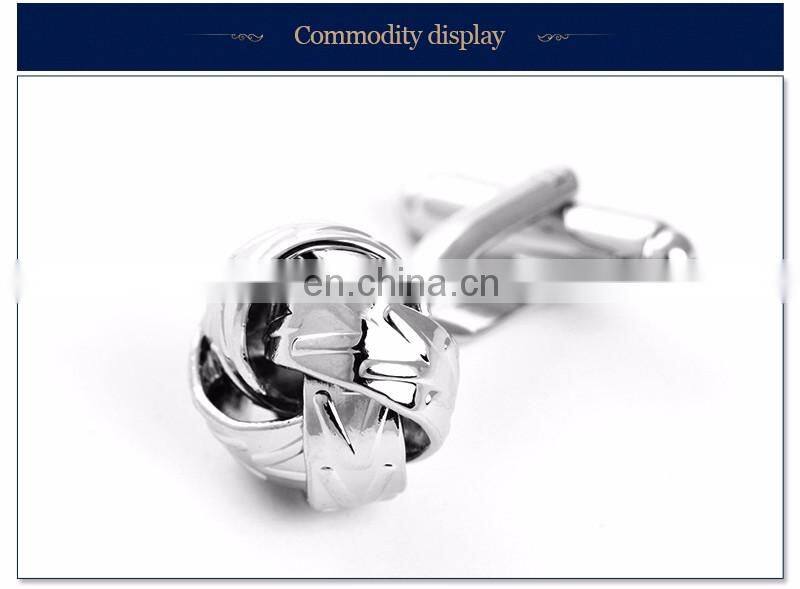 Fashion mens gift shirt accessories metal knot cheap cufflinks
