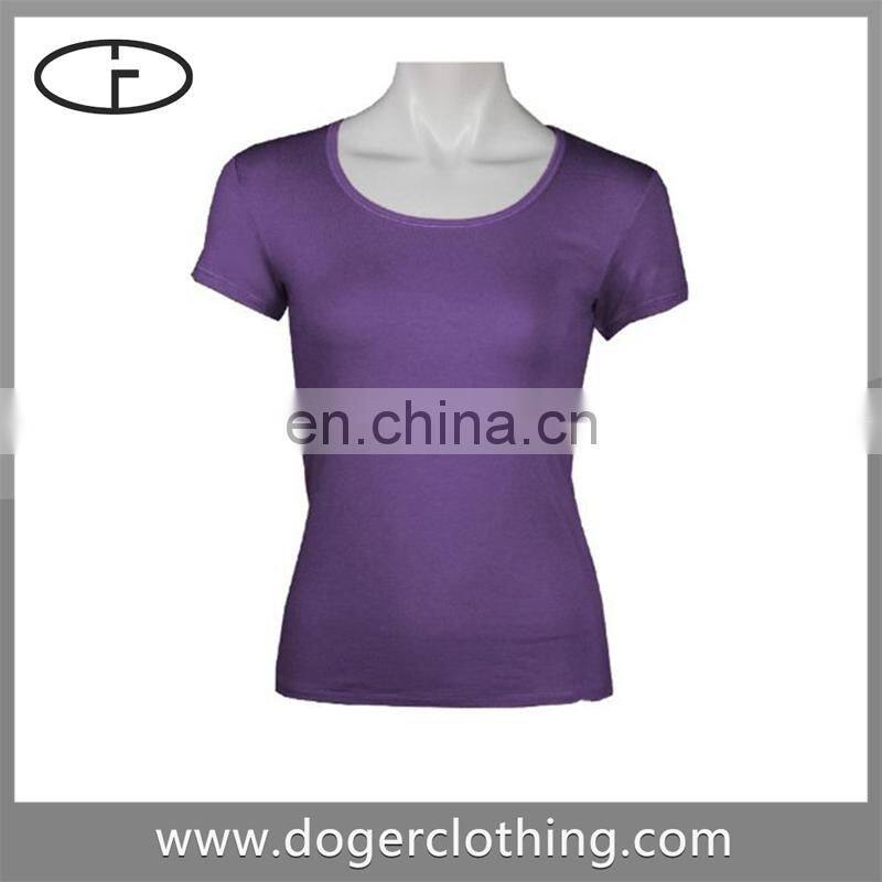 Ladies customised t-shirts supplier 2016 new design