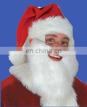 Red felt christmas santa shopping bag with reindeer head