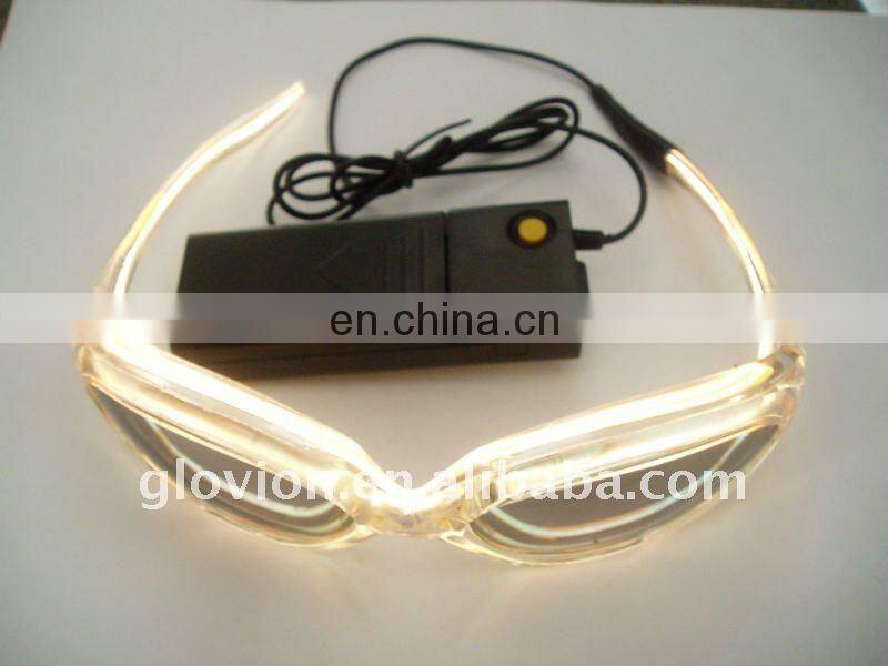 Novelty el flashing glasses,shining glasses night party glasses