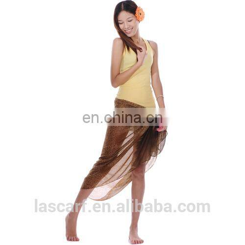 100%polyester silk screen printed sarong