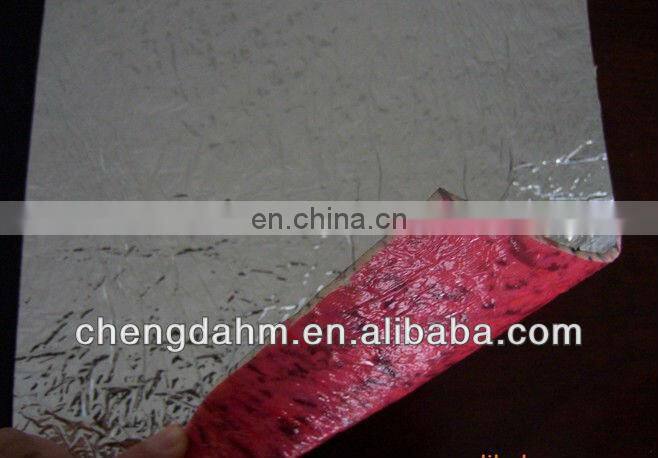 bonded foam with crepe paper underlayment