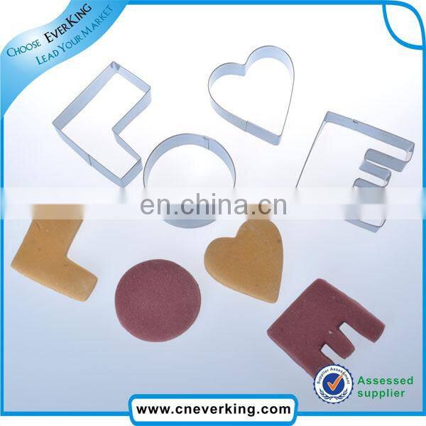 new arrival fast delivery custom letter shape cookie cutter