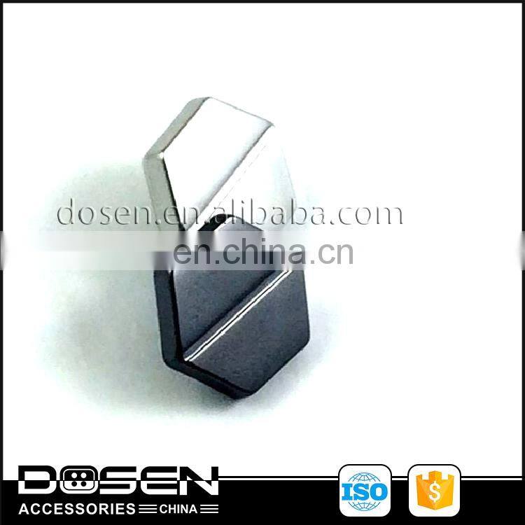 Shiny Metal Snap Buttons Regular Hexagon Middle Slotted Stud Press Garment Snap Fastener For Full Dress Uniform Fur Coat