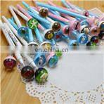 office and school novelty fancy creature ballpoint pen for children and kids with spiral shell,flower,starfish,scorpin