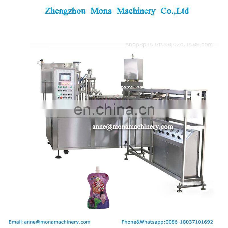 25ml-1000ml spout water fruit juice jelly yogurt beverage pouch filling sealing packing machine