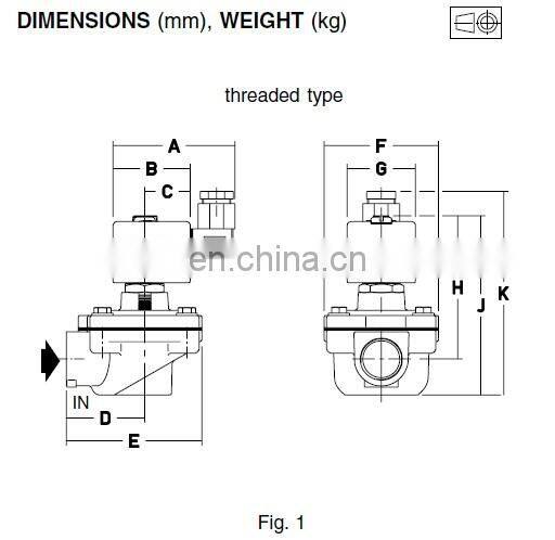 SCG353A044 right angle solenoid diaphragm valve AC220V thread pulse jet valve