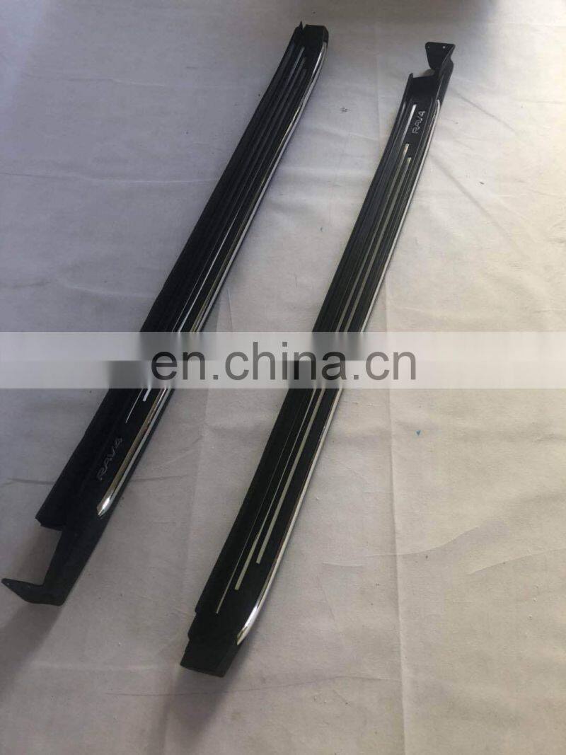 Car accessories car body parts updated parts running board side bar side step for Rav4