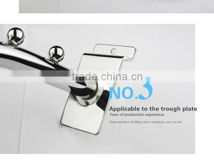 metal slatwall display hooks with steel balls for clothes hanger hook hanging hook