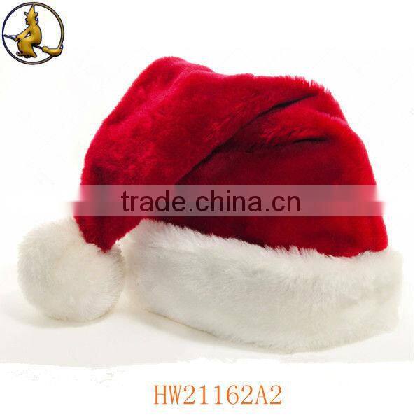 Soft Red Xmas Hat Christmas Eve Party Supply