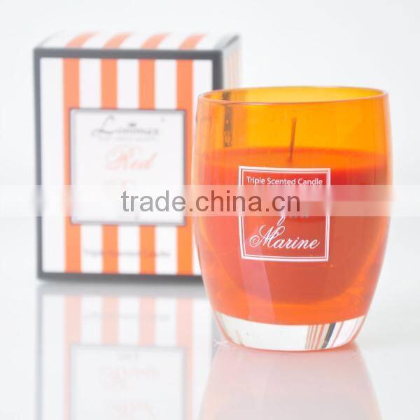 200G Scented Candle in Glass Jar ,Home Decorative wax candle, gift set SA-1894