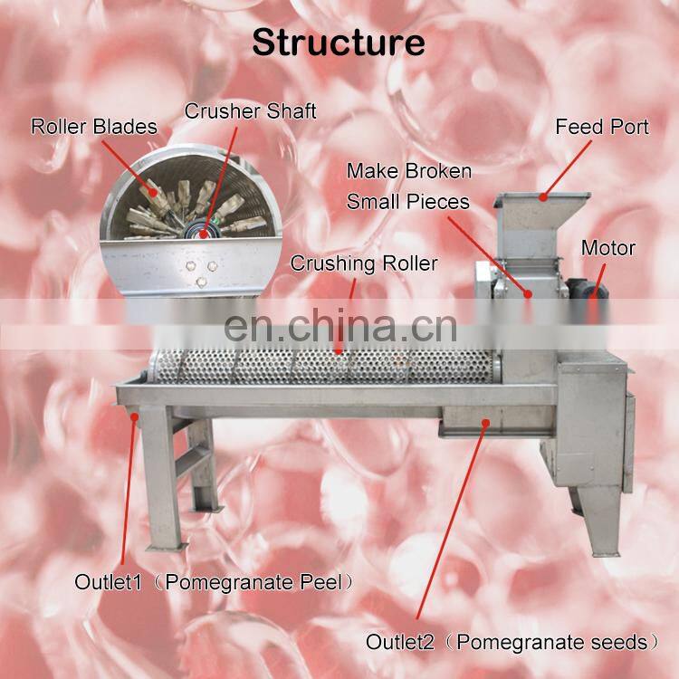 machine manufacturers seeds extractor machine pomegranate peeler