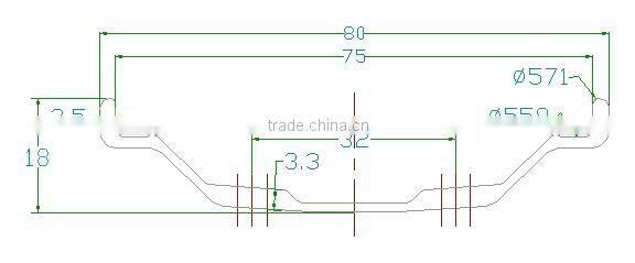 High-end 26er fat bike carbon wheelset 3K/UD 80 mm fatbike rims 18mm profile depth carbon hooklesse/clincher mtb rim