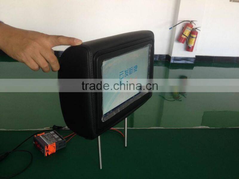 Hot selling 8" Car Pillow Headrest Monitor DVD Player without DVD Driver car mp3 player