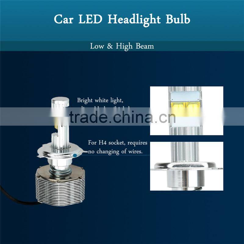 Wholesale 6000LM 60W Car H4/H7/9006/H13 LED Headlight Bulb Low & High Beam Auto Lamp Replacement White