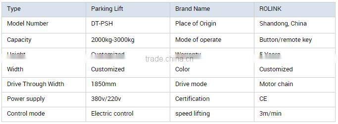new compact outdoor lifting and sliding smart car parking system