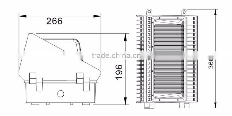 New design outdoor led wall mount lighting 60w 80w 120w 150w made in China