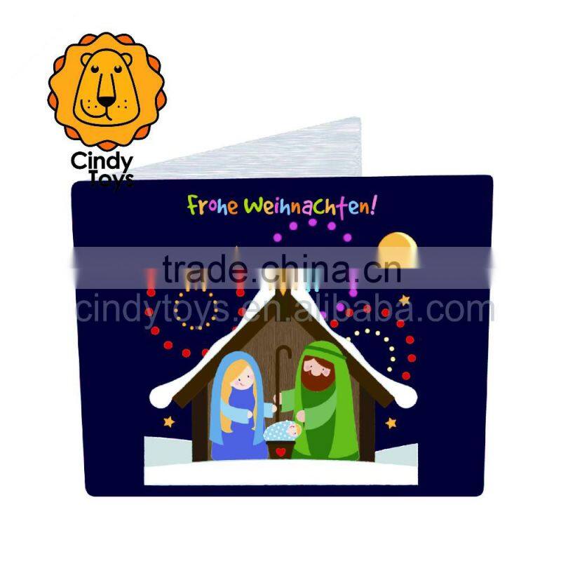 Wooden Rubber Stamps Nativity Scene 1 pcs for Christmas