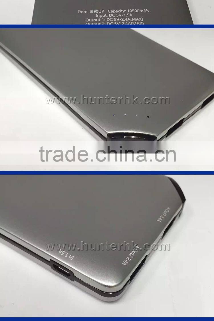 2016 New For iPhone 6 Aluminium Portable Power Bank