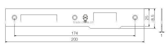 Lock body gusset plate KB-04