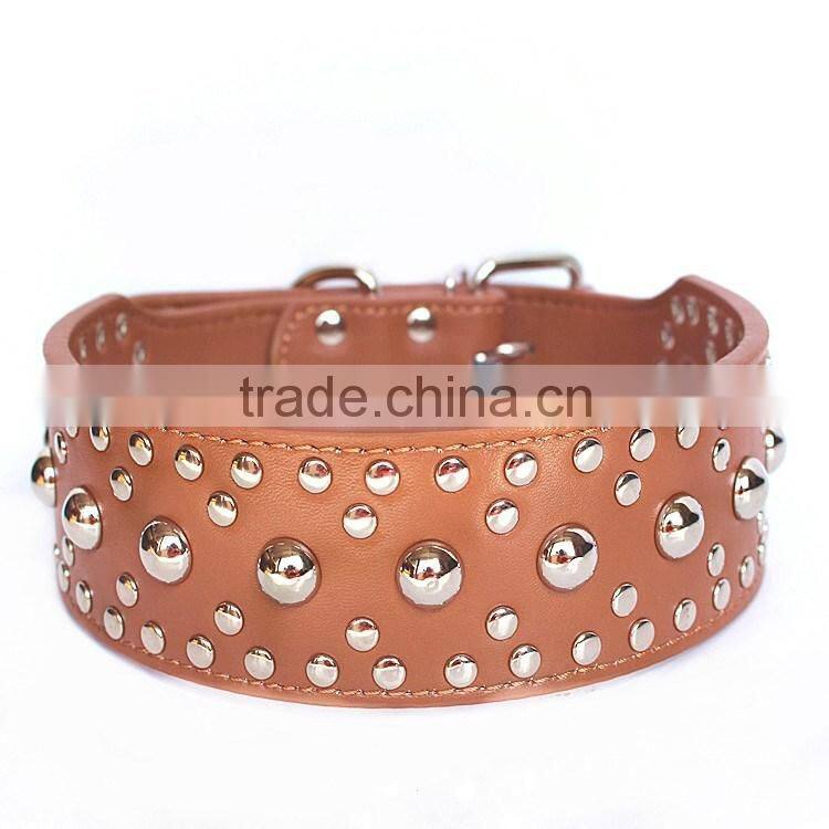 Wholesale fashion chain pet collar mushrooms nails dog collars