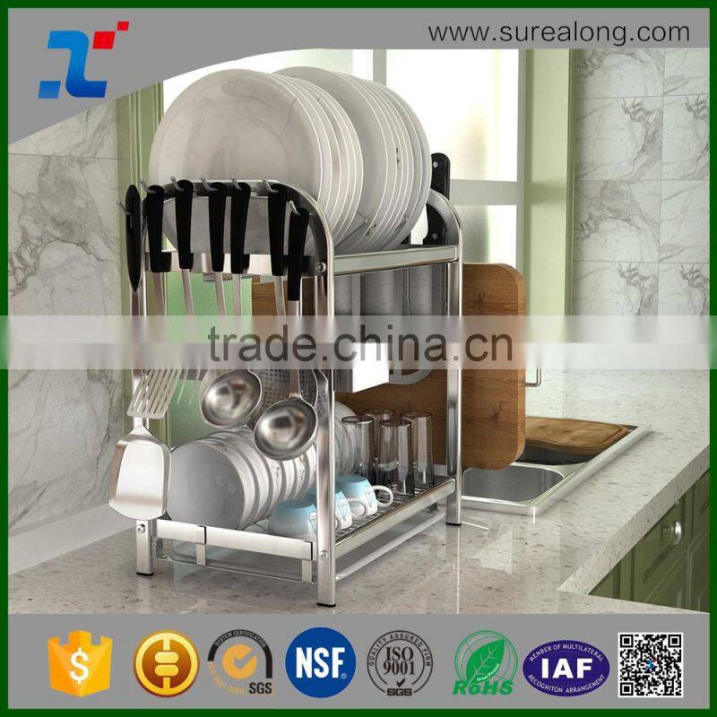 Stainless Steel Wall Mount display Rack