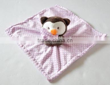 2015 plush animal head giraffe soft blanket/giraffe baby blankets