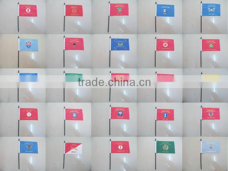 Durable Hand Flag With Pole For Hockey Ball Fan Shaking