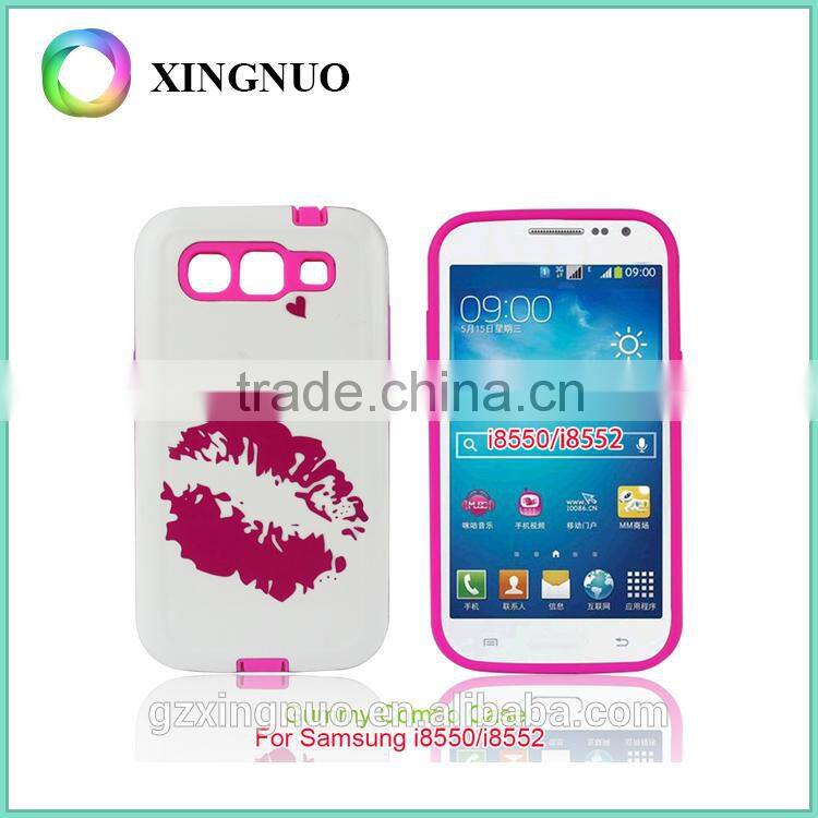 custom color printing printed shockproof hard phone case for Samsung galaxy win I8550 I8552