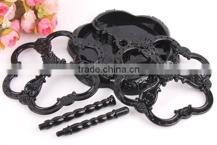 D11 ANPHY Double-deck Plastic Earring Rack With Plate For Display Black