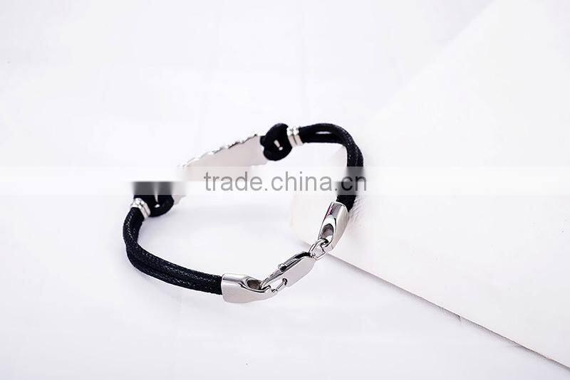 Men silicone bracelets with charm in China market