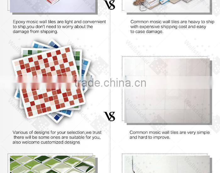 Hot sale offest printing process eco-friendly kitchen tile sticker