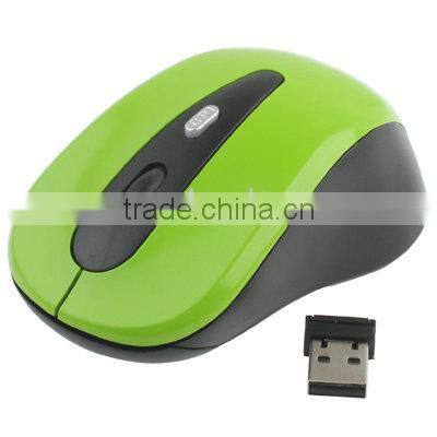 Shenzhen Wholesales 2.4GHz Wireless Optical Mouse with USB Receiver, Plug and Play