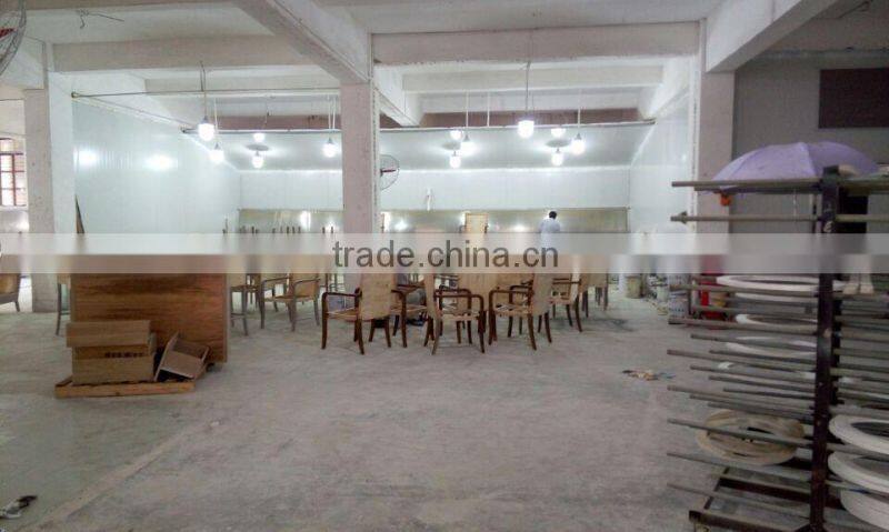 Floral fabric walnut hotel sofa XY3342