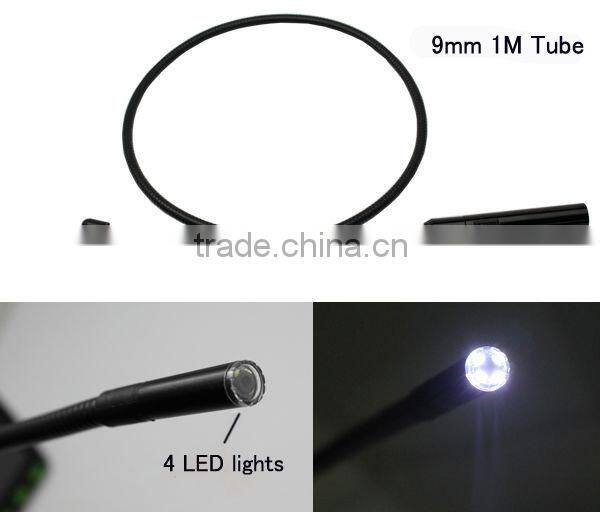 1M snake camera endoscope with 4 LED light