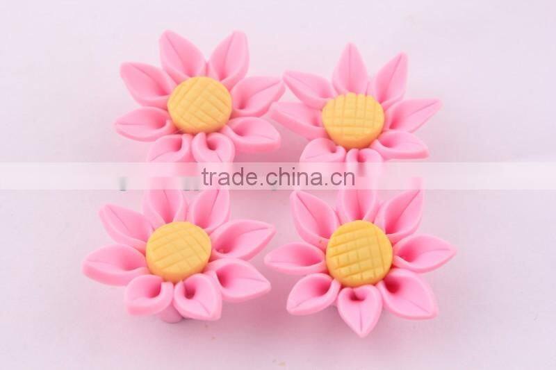 Look!! Discounted prices!! Halloween Mixed colors Soft ceramic porcelain flowers for DIY fashion jewelrys!! Cheapest!! !!