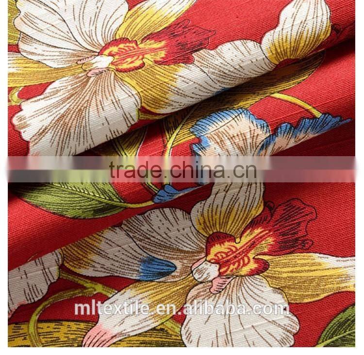 curtain fabric printed/printed canvas fabric/cotton faric